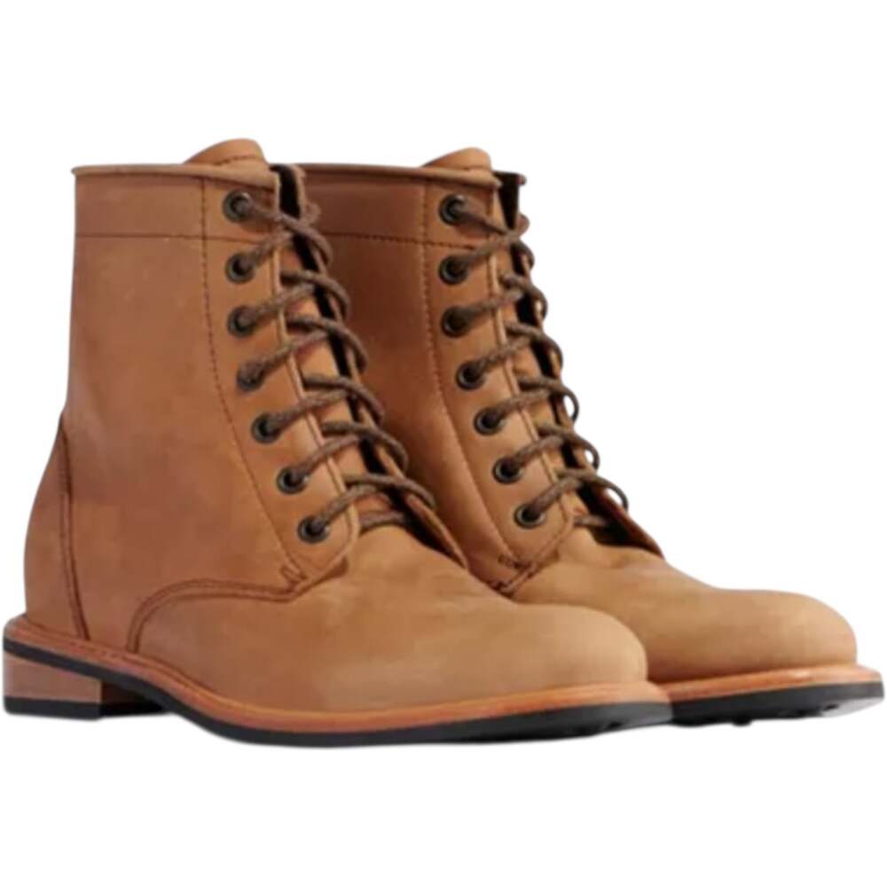 Nisolo All-Weather Amalia Combat Boots Lace Up High Top Calf Leather Tan 11